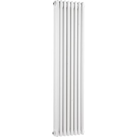 Old London 1500mm x 287mm Gloss White Colosseum Triple Column Radiator - HX308 (1/3)