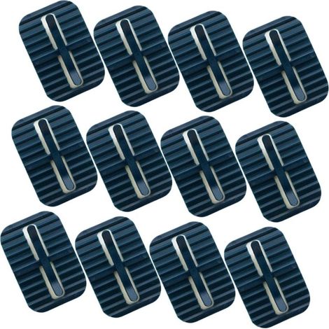 12pièces Lot de Pinces pour Poubelle Fixations Antidérapantes Accessoires pour Poubelle de Cuisine et Conteneurs à Déchets (1/5)