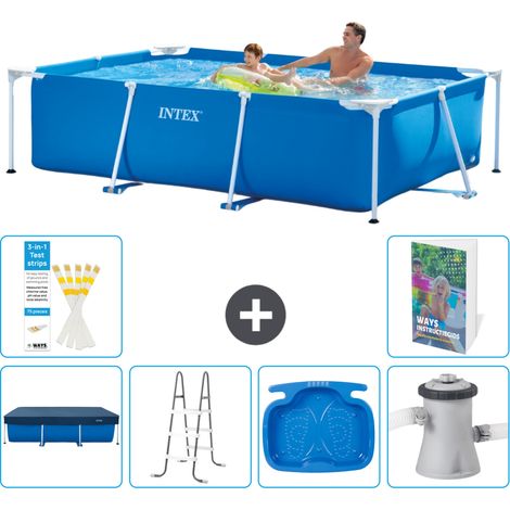 Rechteckiger Frame Pool - 260x160x65 cm - 7-teilig S140