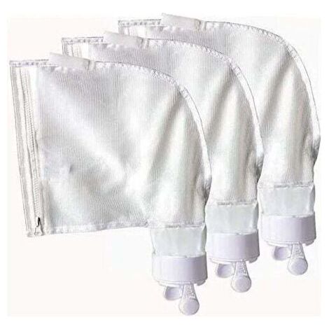 Applicable Accessoire pour robot de piscine Lot de 3 sacs de rechange avec fermeture éclair compatibles avec Polaris 280 480 Sacs en maille nylon multifonctions K13 K16 Polaris (1/4)