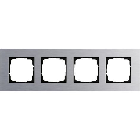 Gira Abdeckrahmen 4f Gira Esprit Aluminium [021417], 0214 17