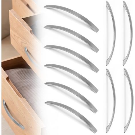 10 poignées de meubles de cuisine en alliage d'aluminium