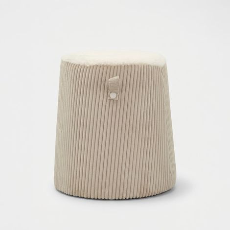 Puf con almacenaje tapizado cónico para salón Dublino cone (1/5)