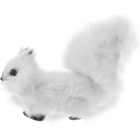 Décoration décorative en forme d'écureuil en peluche, petite statue d'écureuil en peluche (1/4)