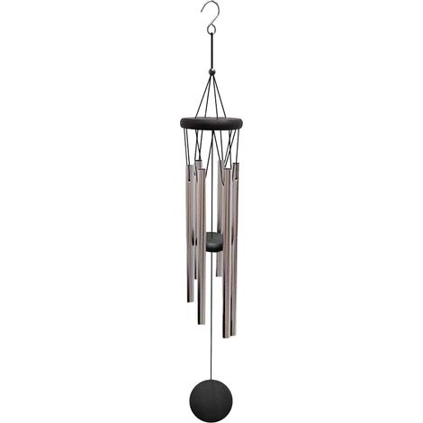Grelots Éoliens - 6 Tubes En Aluminium - Accrochage S-Hook Inclus - Pour Jardin, Patio ou Intérieur - 68 cm (1/5)