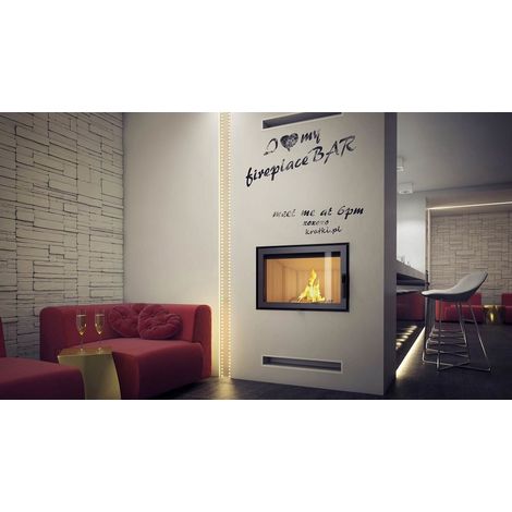 Insert cheminée à bois SIERRO 11 kW (1/5)