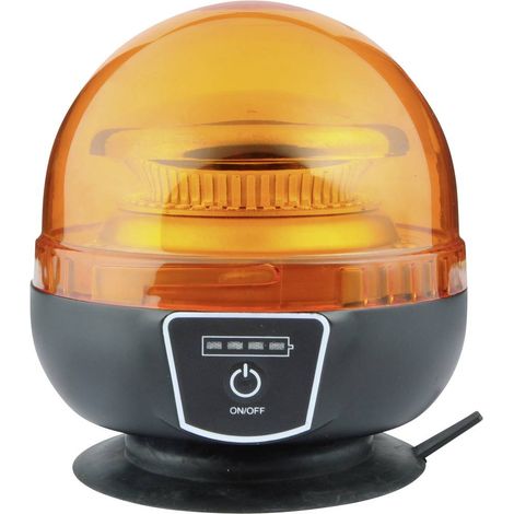Nicar Gyrophare WL539WB 12 V, 24 V pied magnétique, pied à ventouse