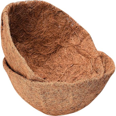 2 Stück 10 Zoll Hängekorb Kokosfasereinsätze Ersatzrunde Kokosfasereinsätze für Hängekörbe Blumen Gemüse (1/5)