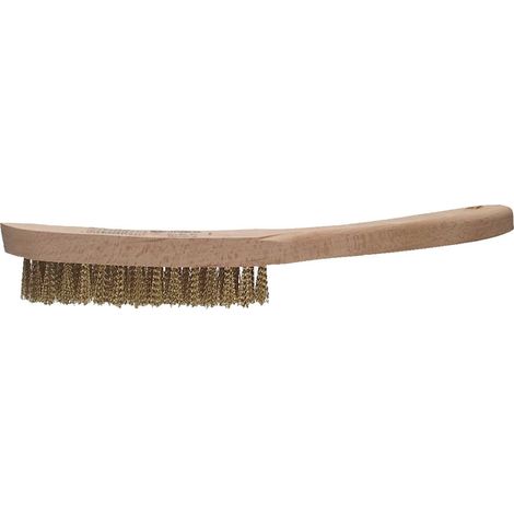 Spazzola metallica setole ottone 3 ranghi