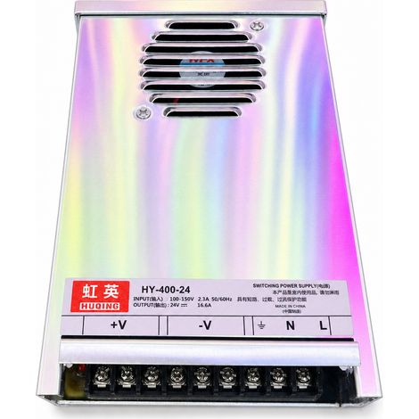 Alimentation à Découpage 400 W 24 V 16,6 A, Entrée 220 V, pour Guirlande LED Extérieure Blanc Chaud (1/5)