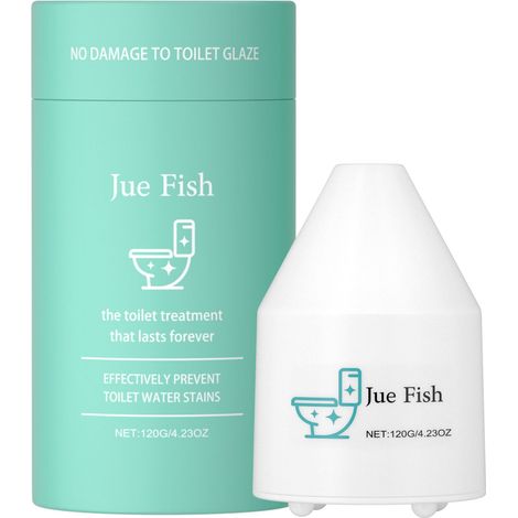 Jue Fish - Nettoyant pour WC : mousse nettoyante à libération automatique à placer dans le réservoir, pour un nettoyage en profondeur et une élimination des mauvaises odeurs (1/5)
