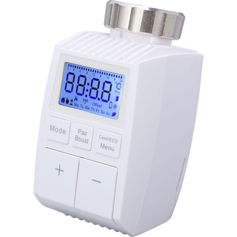 Radiateur Thermostatique Intelligent Sans Fil, Vanne de Chauffage en ABS, Contrôle de Température pour Maison (1/5)