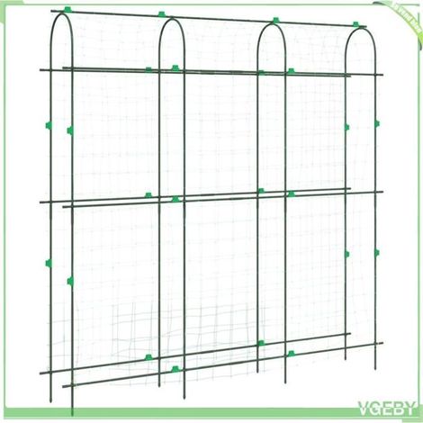 Treillis de jardin - FAFEICY - 4009282 - Forme en U double-face - Acier revêtu PE anti-corrosion - 181 x 31 x 182,5 cm (1/5)