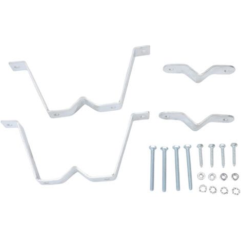 Supports de mât d'antenne TV robustes, pince de montage murale réglable pour mâts de drapeaux, cheminées, pipelines, la plupart des poteaux (1/5)