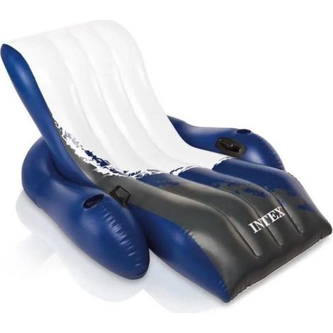 Intex 58868EU Chaise de Luxe Flottante Transparent 180x135 cm