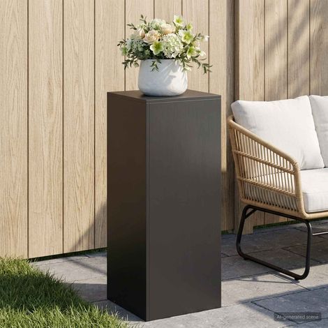 vidaXL Support de Plante Noir 40 x 40 x 100 cm Acier (1/5)