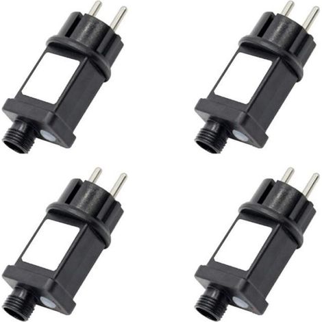 Alimentation Prise Transformateur 24 V IP67 Étanche Pour Décorations LED Noël Halloween Intérieur Extérieur 4 Pièces