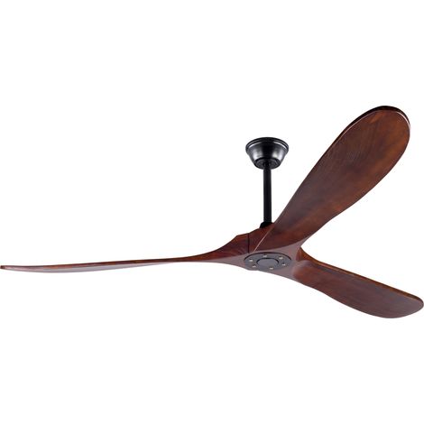 70'' Deckenventilator ohne Licht aus Nussbaumholz, geräuscharmer DC-Motor (1/5)