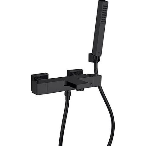 Miscelatore Jacuzzi per vasca esterno serie Twinkle YO con Duplex 0TWYO002JA00 nero opaco (1/2)