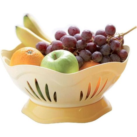 Panier à fruits - D 29 cm - Jaune - Livraison gratuite