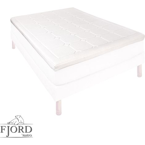 Surmatelas à mémoire de forme - confort moelleux - 140 x 190 cm