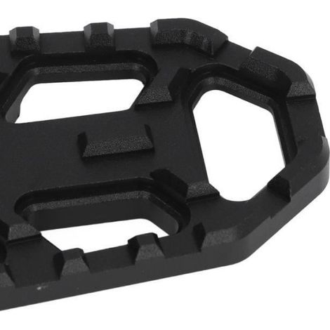 Repose-pieds de moto - - Noir - Antidérapants - Aluminium CNC - Installation facile (1/4)