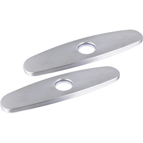 Couvercles pour 2 trous, plaque de recouvrement, robinet amovible en acier inoxydable, entretien facile, étanche pour évier de cuisine. (1/5)