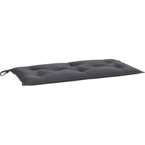 Coussin de banc de jardin gris anthracite, mesurant 110 x 50 x 7 cm, en tissu Oxford. (1/5)