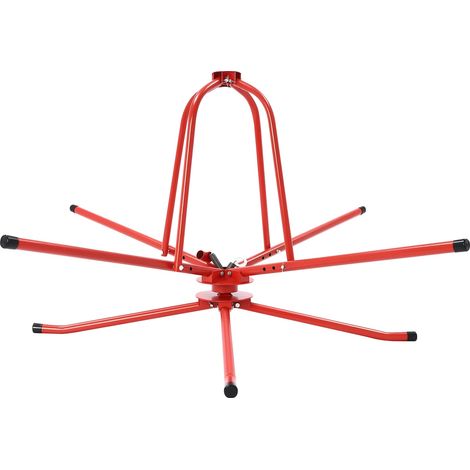 Enrouleur de tuyau, Construction durable, Largeur réglable, Rouge (1/2)