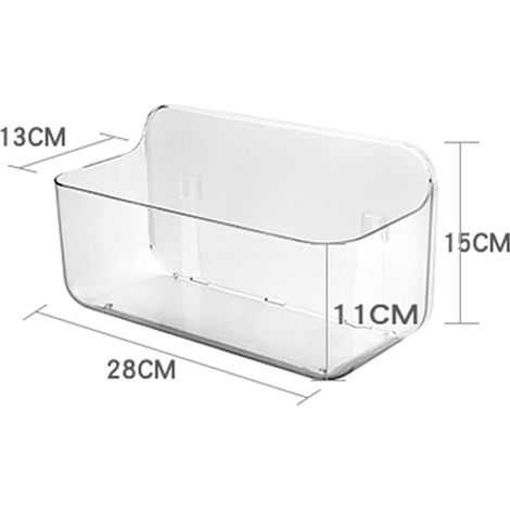 Étagère de rangement à ventouses pour salle de bain, égouttoir mural, support suspendu sans perçage, rangement mural pour savon de toilette, sans perçage (1/5)