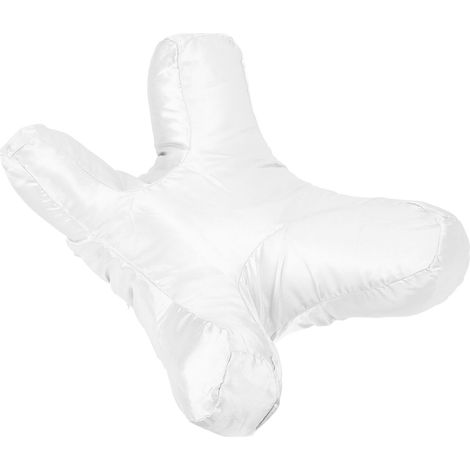 Oreiller anti-rides et anti-âge, garni de coton, ultra doux, absorbant les chocs, détachable, pour un sommeil profond et réparateur (blanc). (1/5)