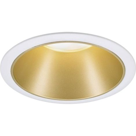 – Luminaire à LED encastrable GU10 93396 – Blanc mat/or – Éclairage doux anti-éblouissement – Pour plafond et mur – Raccordement direct 230V (1/5)