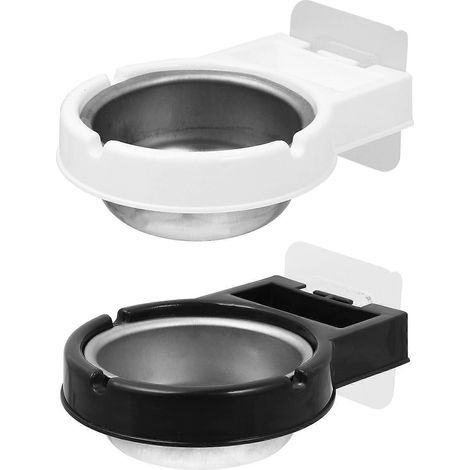 Lot de 2 cendriers muraux étanches, pratiques et faciles à suspendre dans la salle de bain.-12.5X10cm (1/3)