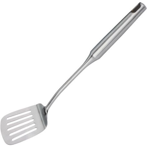Vtizikl Spatule à fentes en acier inoxydable, ustensile de cuisine pour la cuisine avec manche creux, argent/14,9 pouces (1/4)