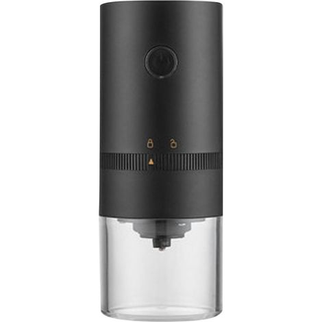 Moulin à café électrique portable sans fil USB rechargeable broyeur grains café réglage finesse ajustable silencieux amovible mini (1/4)