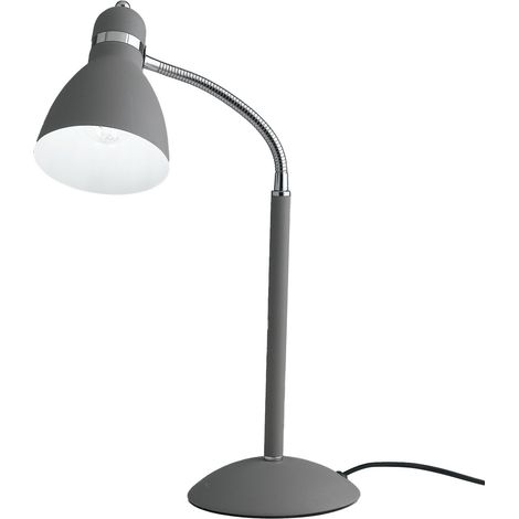 "Lampada da tavolo PEOPLE in metallo grigio con diffusore orientabile" (1/3)