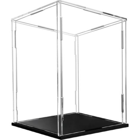 Vitrine en acrylique pour figurines d'action – Boîte de rangement transparente 15x15x25cm – Construction anti-poussière et durable - 15x15cmx25cm (1/4)
