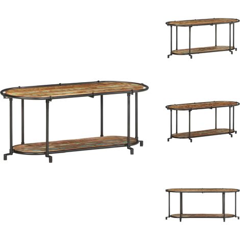 Meuble TV 100x42x40 cm Bois massif de récupération - Meuble TV - Meubles TV - Banc TV - Buffet TV (1/5)