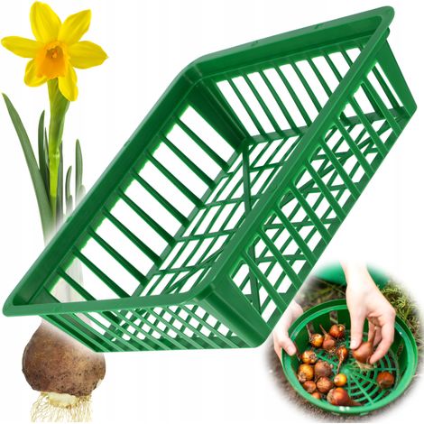 KADAX Korbdeckel zum Einpflanzen von Blumenzwiebeln 28 cm
