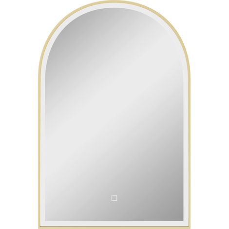 Miroir LED en arc LOTIN doré