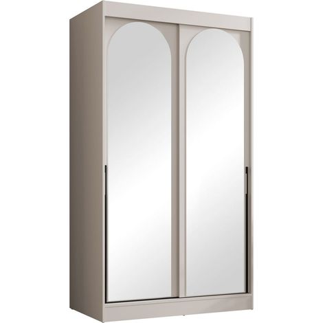 Armario Toledo 130, Cachemira, 216x120x65cm, Puertas de armario: Correderas, Número de estantes: 0 (1/4)