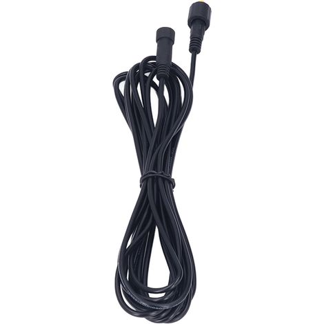 Câble d'extension solaire 5 m pour éclairage extérieur, connecteur DC 5.5x2.1mm, compatible 12V et 24V