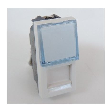 Prise réseau RJ45 CAT6 FTP blanche 1 module (24973) AXOLUTE BTICINO HD4279C6F