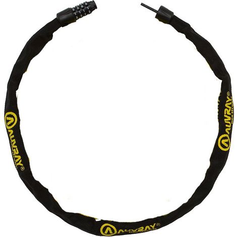 Auvray K-Bloc 90 Kette mit Zahlenschloss – Länge 90 cm, Durchmesser 4 mm, schwarz