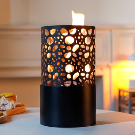 Cheminée bioéthanol portable 30 cm – Combustion propre sans conduit – Pour intérieur et extérieur – Fêtes et événements sur terrasse (1/5)