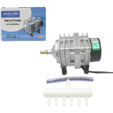 Compresor de aire Hailea, diseñado para peces, ACO-208 25W, adaptador UE 220V-50HZ (1/2)