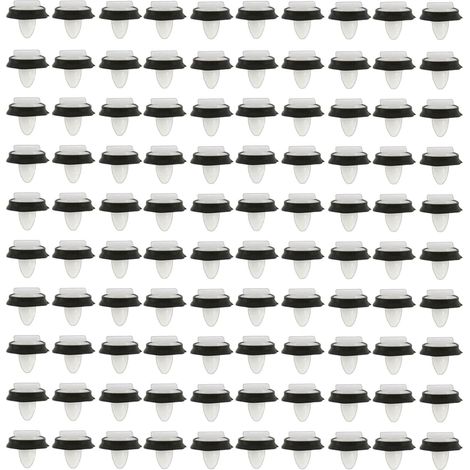 Lot de 100 clips de fixation pour revêtement de portière de voiture - Pour trou de 9 mm - Avec joint en caoutchouc (1/5)