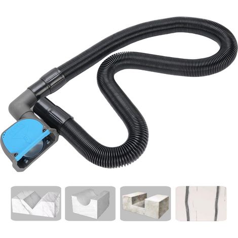Tapa antipolvo para amoladoras angulares de 100–115 mm – Tapa antipolvo para ranuras en V con manguera de conexión (1/5)