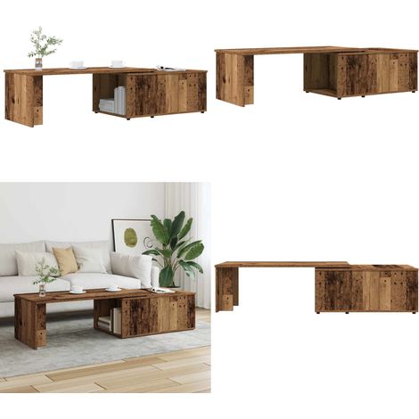 vidaXL Couchtisch Altholz-Optik 150x50x35 cm Holzwerkstoff (1/5)