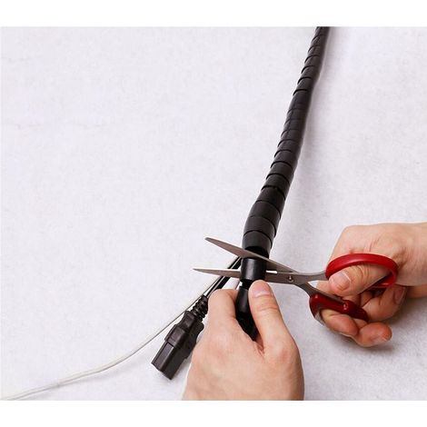003018 Organizador para cables en aspiral Techmade de 2,5 mt agrupa y organiza